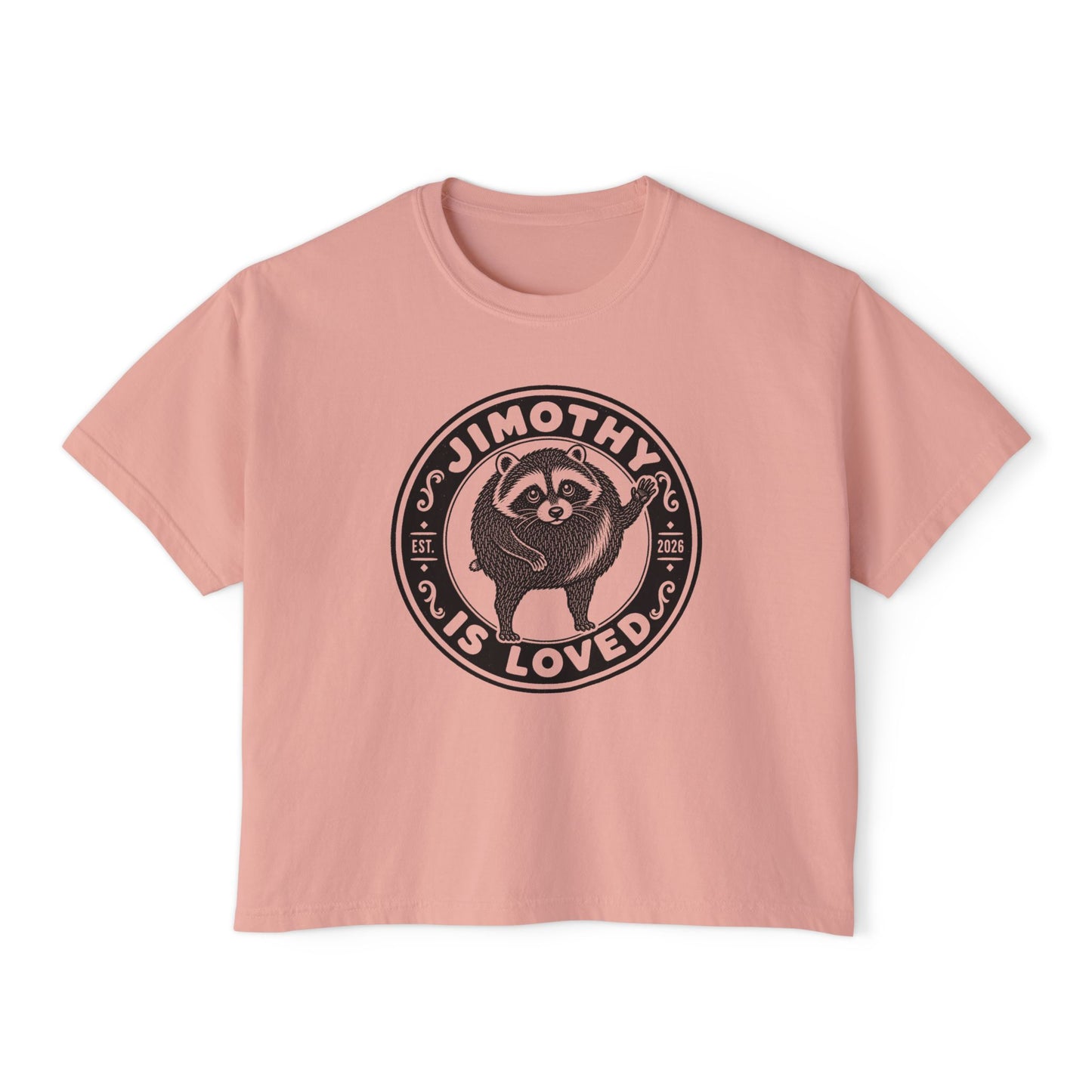 Jimothy the Round Raccoon Boxy Tee