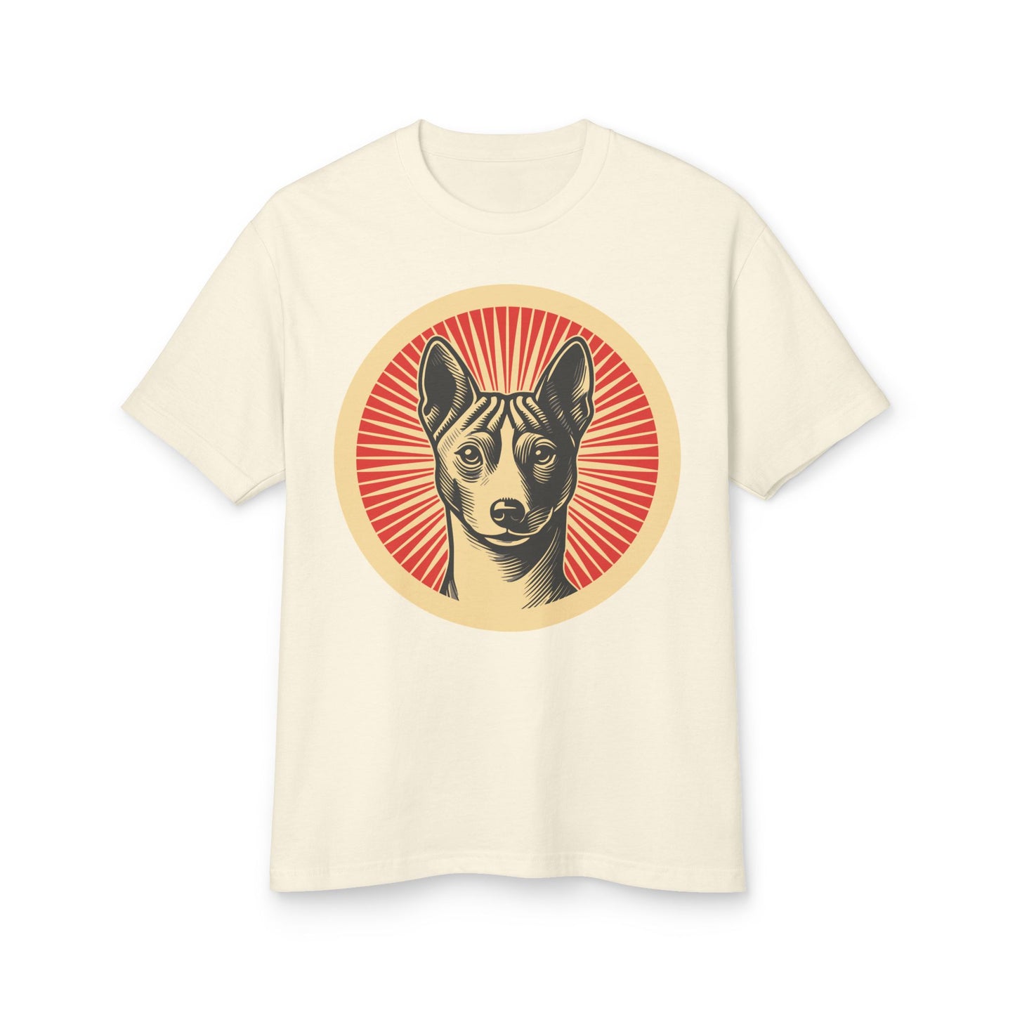 Basenji Heavyweight Cotton T-Shirt for Adults