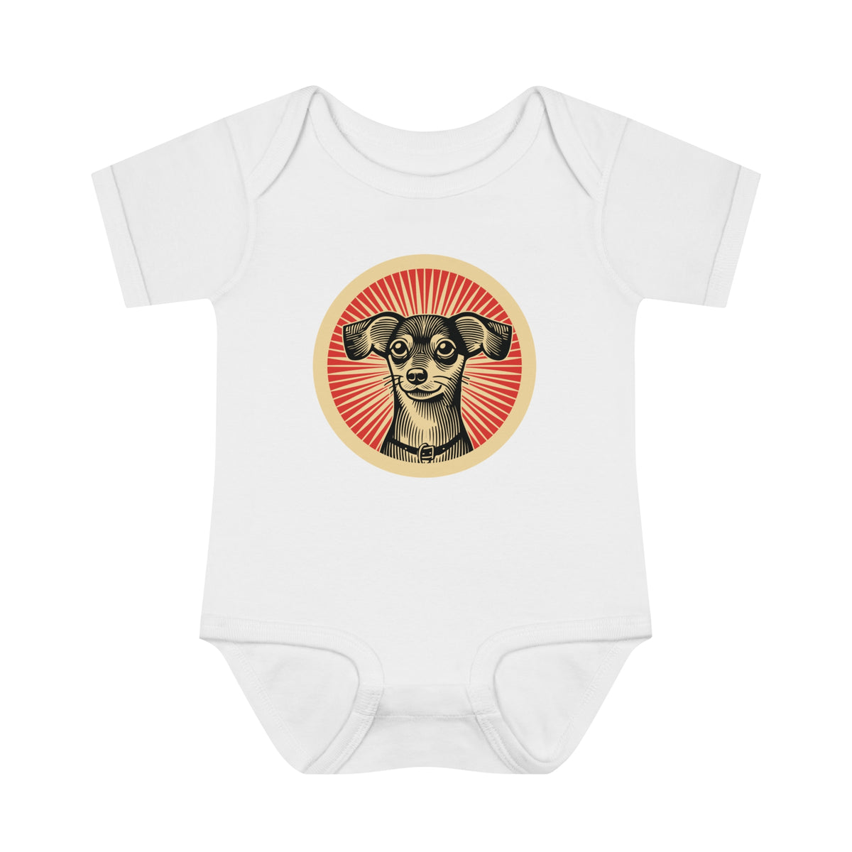 Chiweenie Baby Bodysuit — White