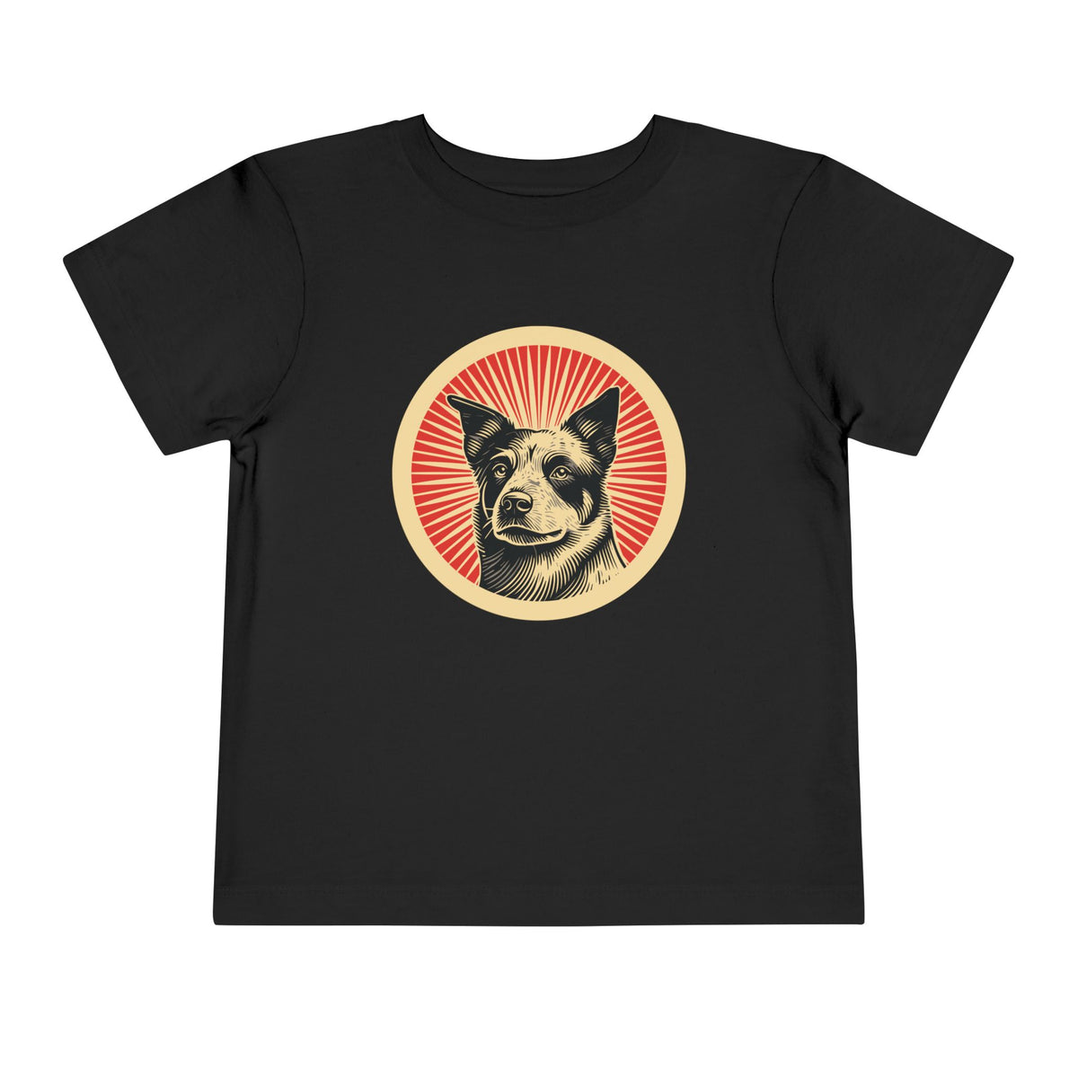 Australian Cattle Dog Toddler Tee — Black