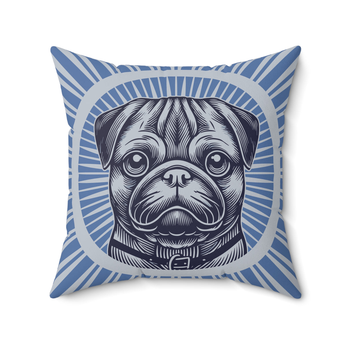Pug Pillow — 20" × 20"