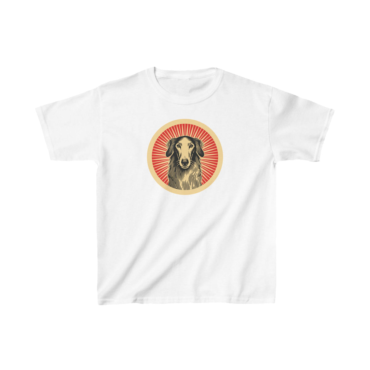 Borzoi Kids Tee — White