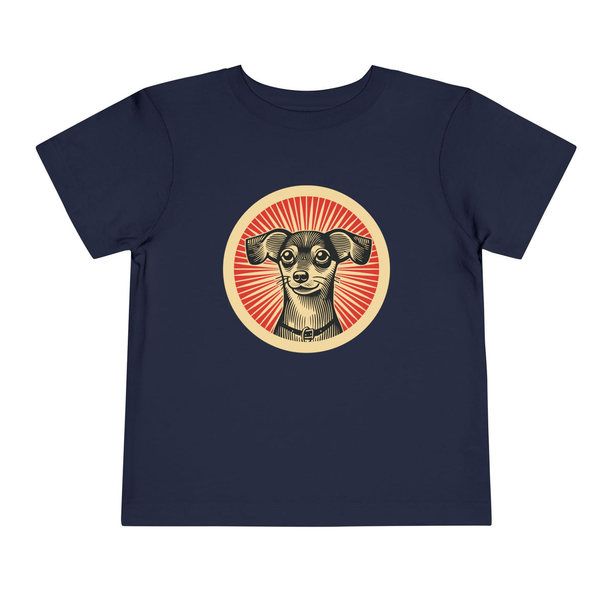 Chiweenie Toddler Tee — Navy