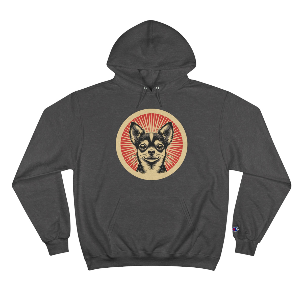 Chihuahua Champion Hoodie — Charcoal Heather
