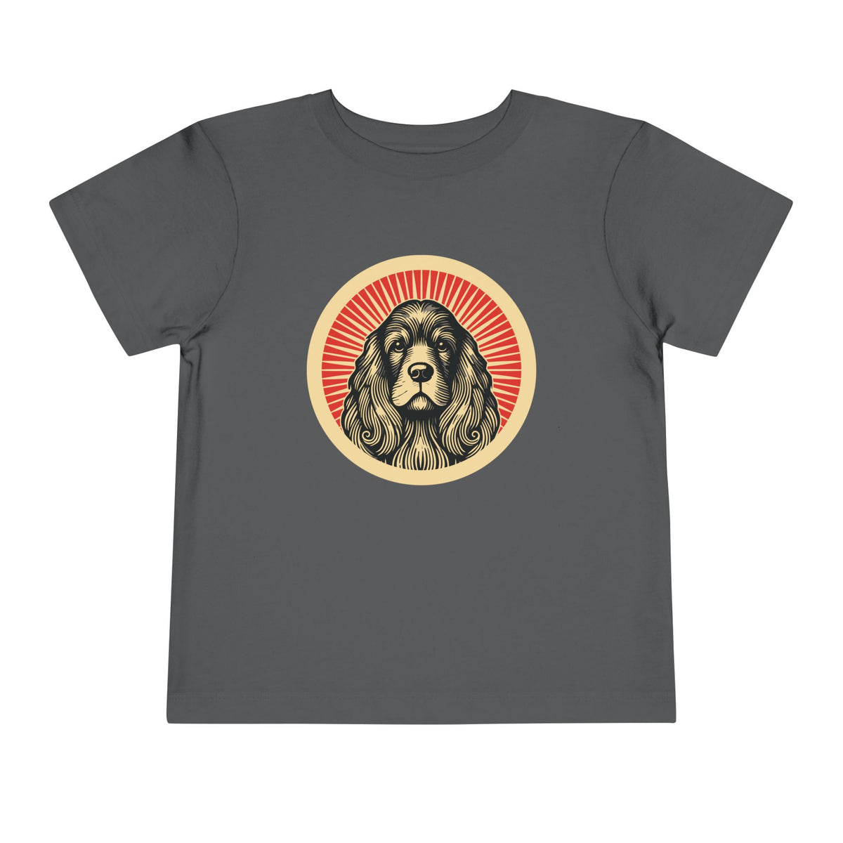 American Cocker Spaniel Toddler Tee — Asphalt