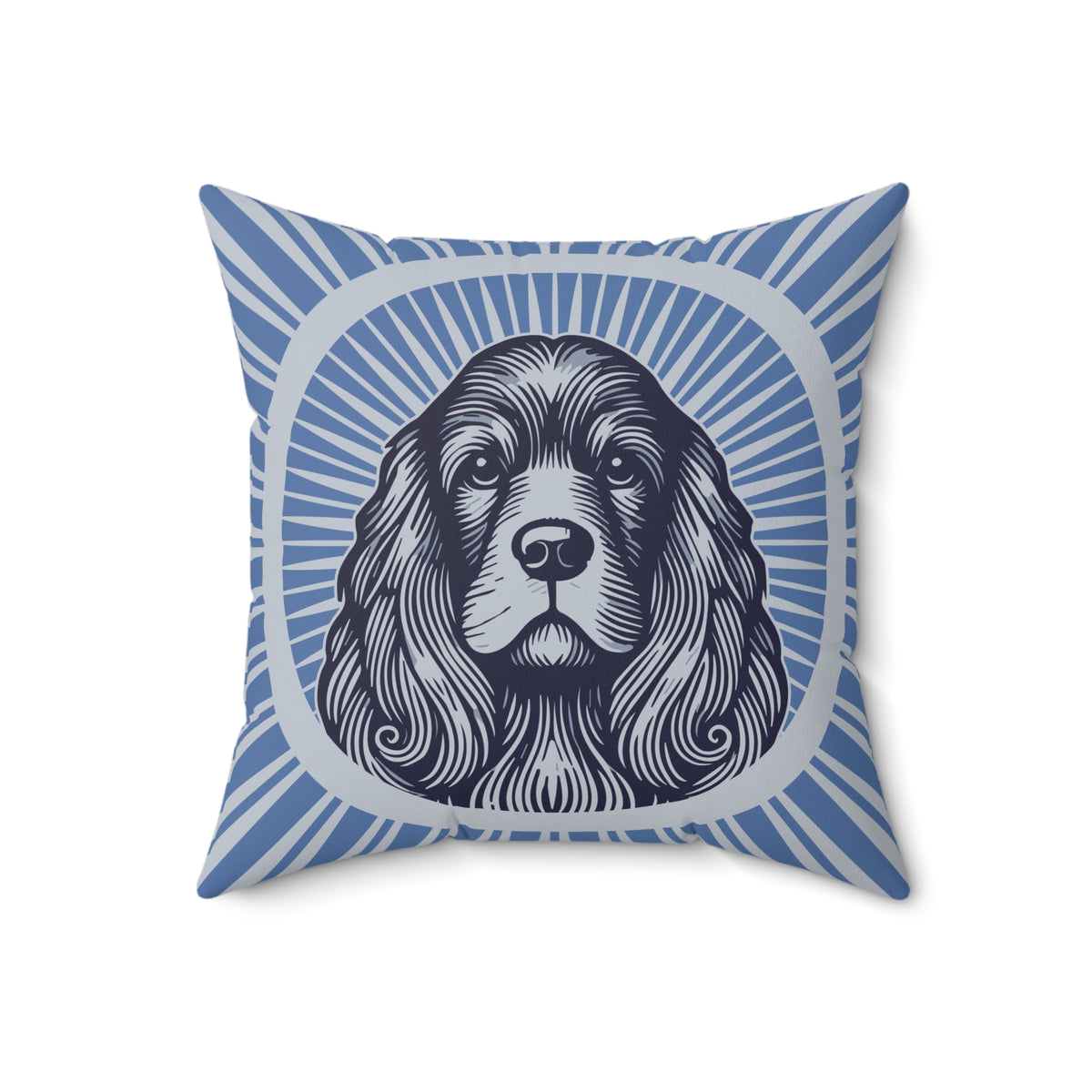 American Cocker Spaniel Pillow — 18" × 18"