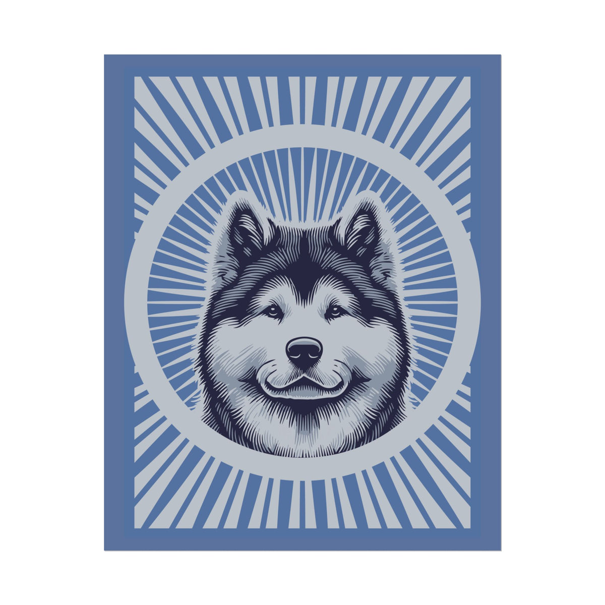 Akita Art Print — 16" x 20" (Vertical)