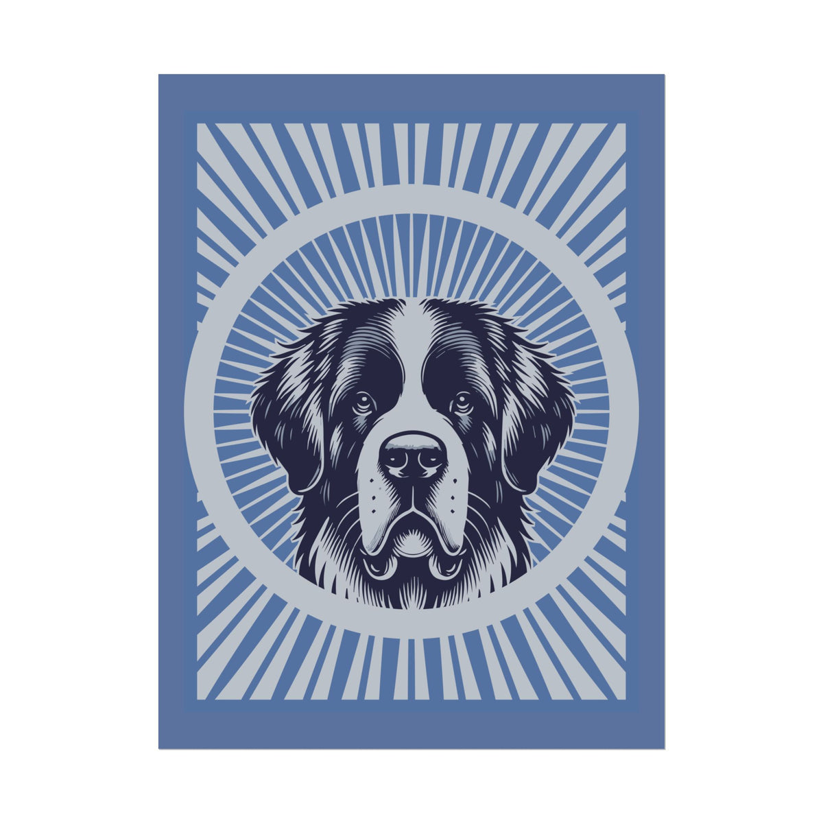 Saint Bernard Art Print — 18″ x 24″ (Vertical)