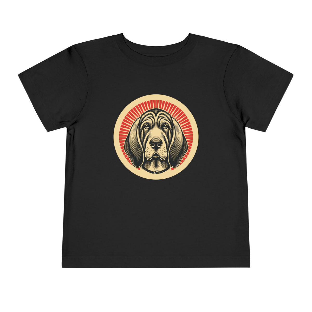 Bloodhound Toddler Tee — Black