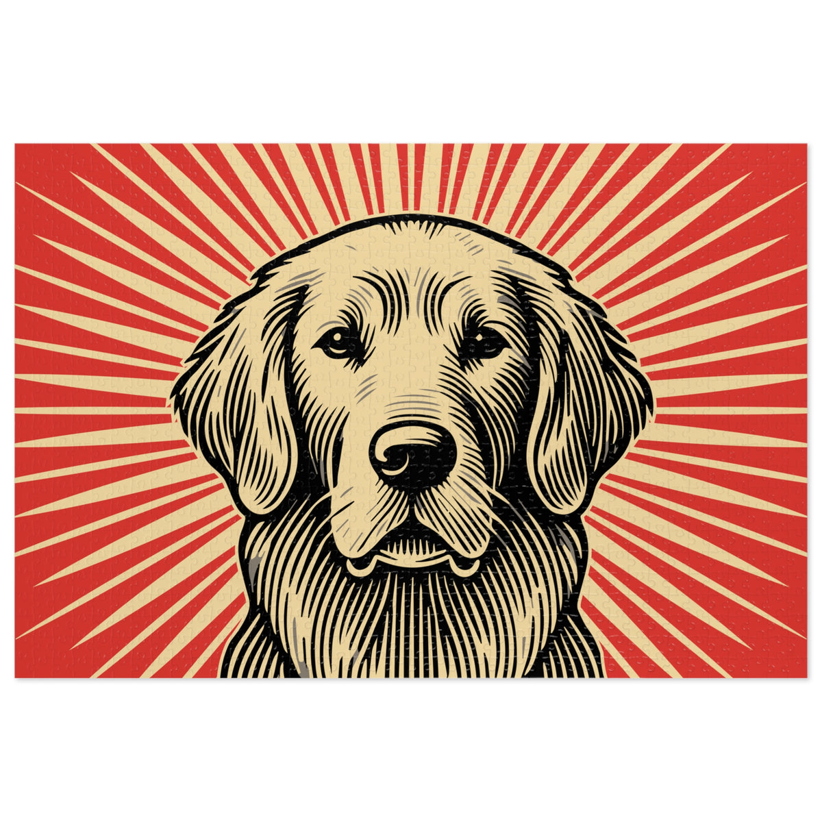 Golden Retriever Jigsaw Puzzle — 29.25" × 19.75" (1000 pcs)