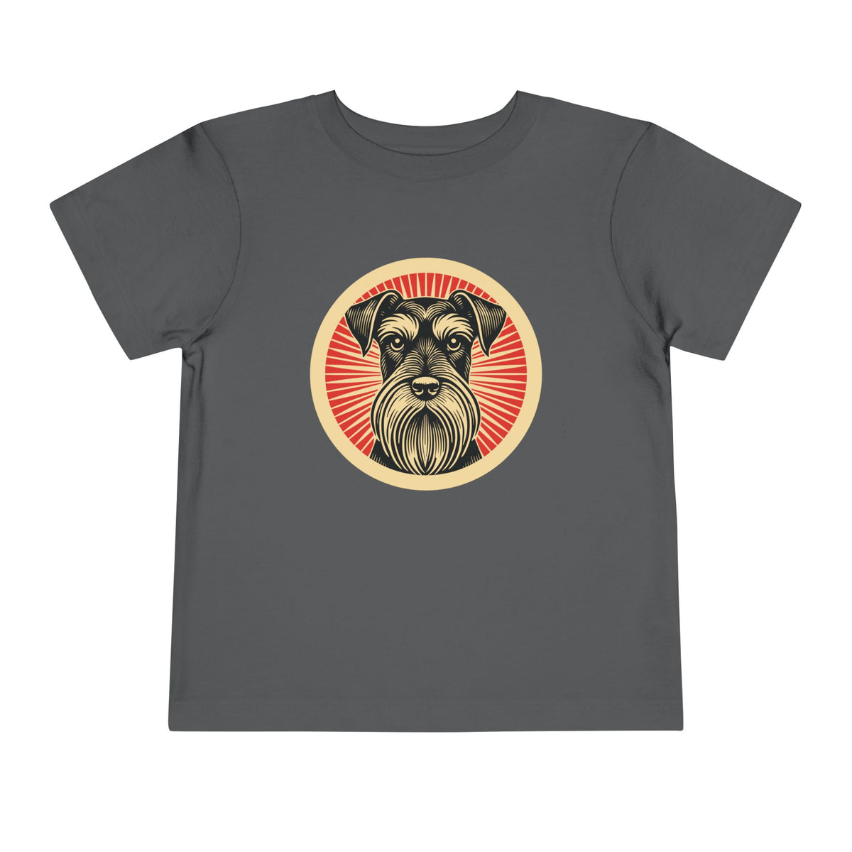 Standard Schnauzer Toddler Tee — Asphalt