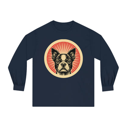 Boston Terrier Long Sleeve Tee for Adults