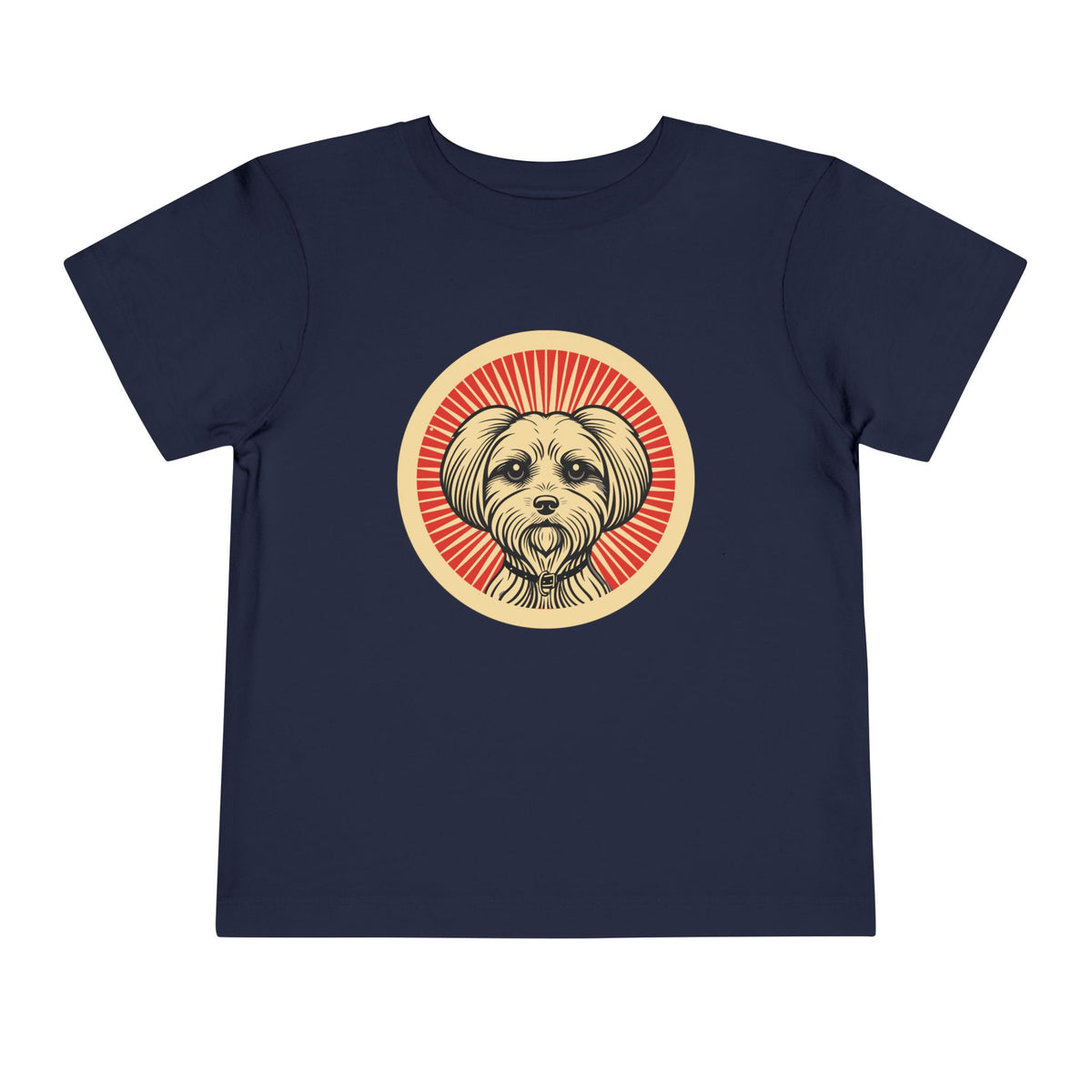 Maltese Toddler Tee — Navy