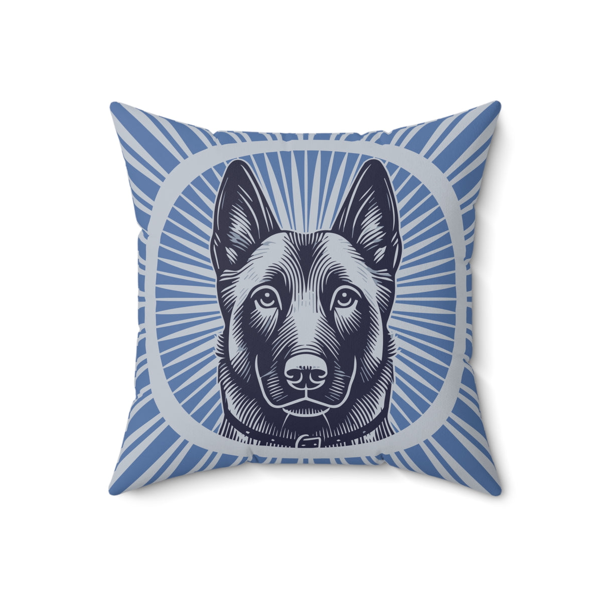Belgian Malinois Pillow — 18" × 18"