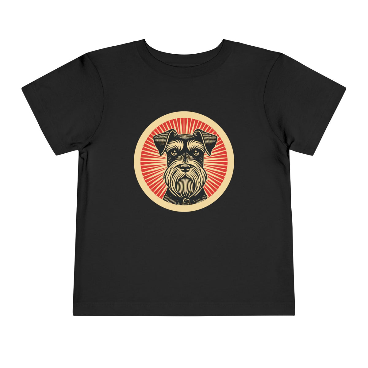 Miniature Schnauzer Toddler Tee — Black