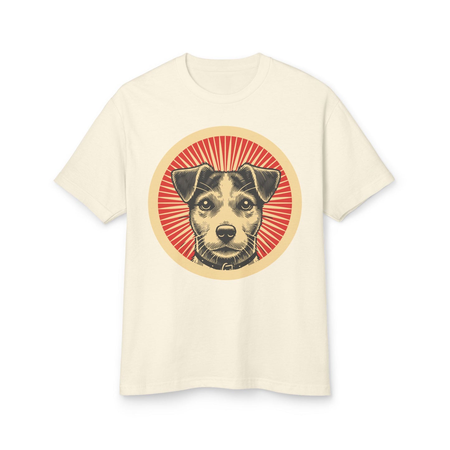 Jack Russell Terrier Heavyweight Cotton T-Shirt for Adults