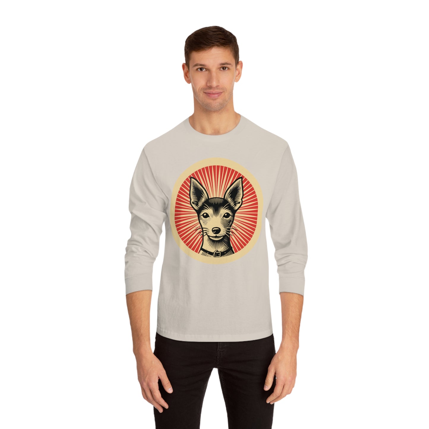 Toy Fox Terrier Long Sleeve Tee for Adults