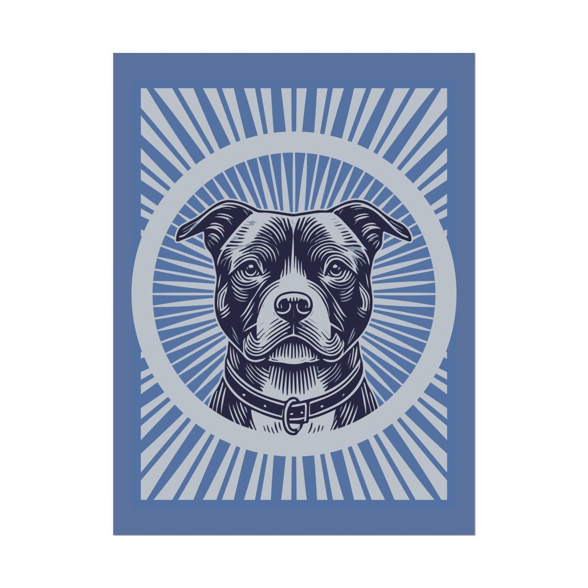 American Staffordshire Terrier Art Print — 18″ x 24″ (Vertical)