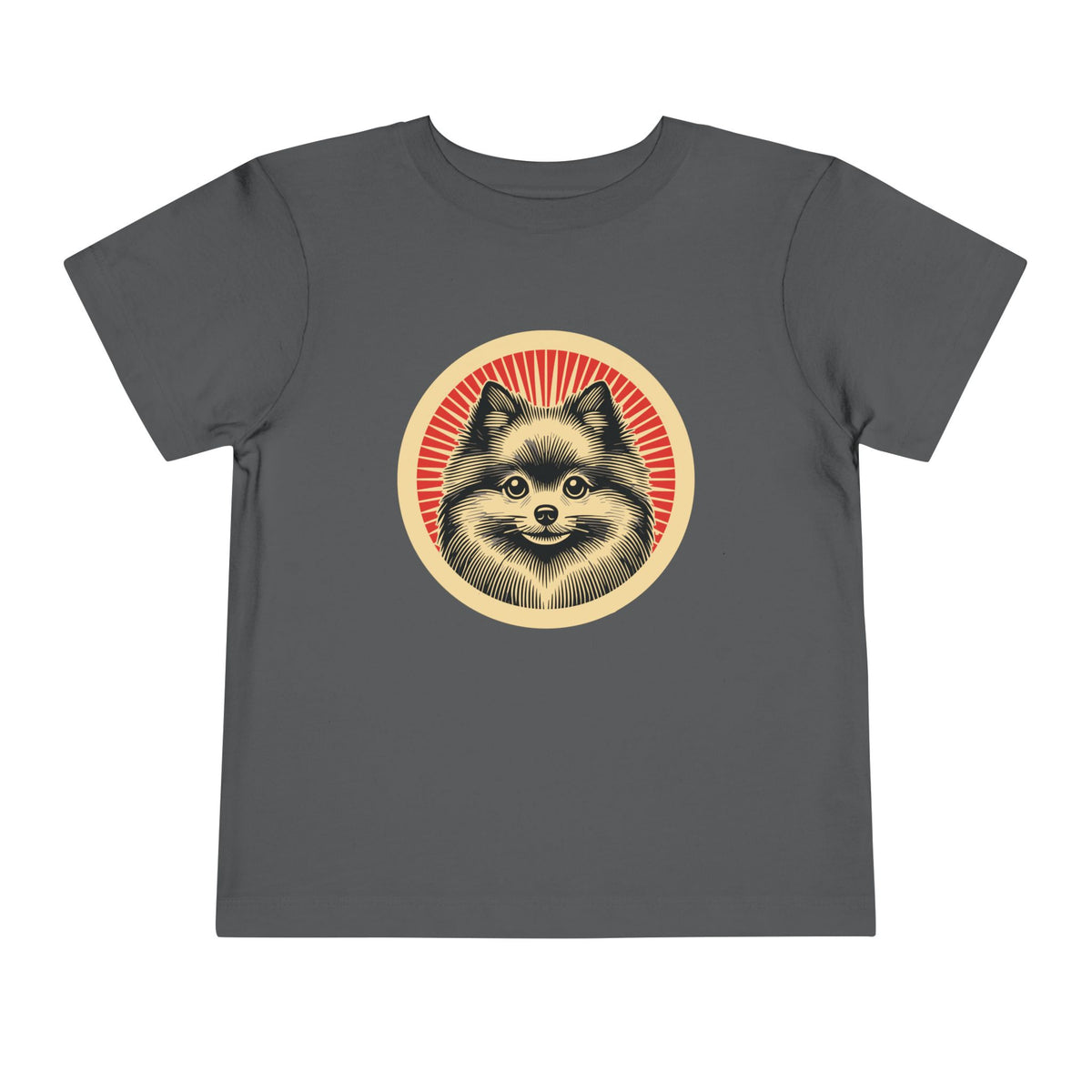 Pomeranian Toddler Tee — Asphalt