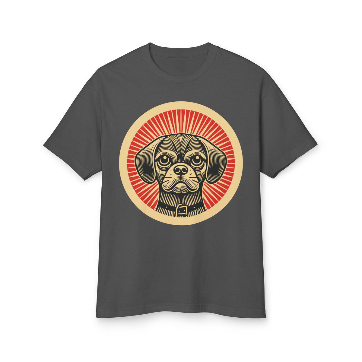Puggle Heavyweight Tee — Faded Black