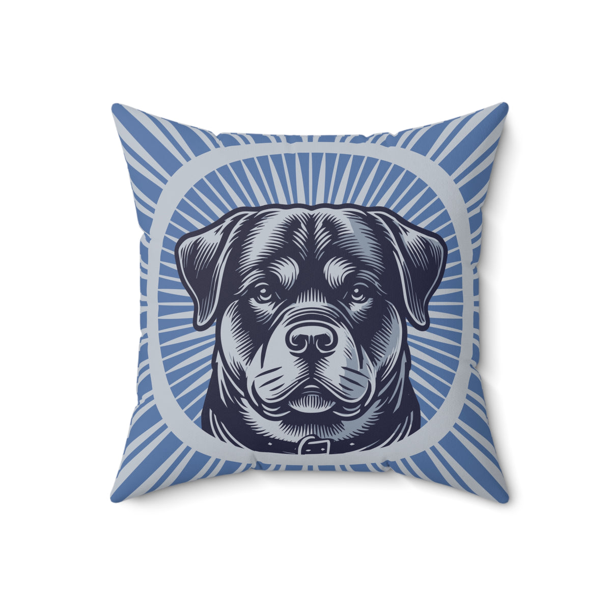 Rottweiler Pillow — 18" × 18"
