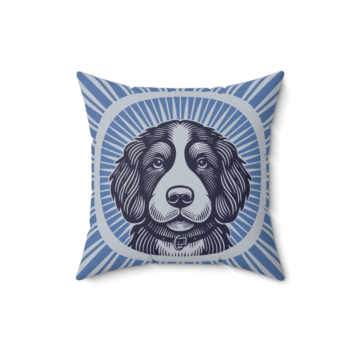 Bernedoodle Pillow — 16" × 16"