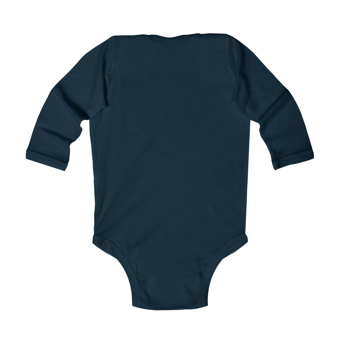 Jack Russell Terrier badge art in a ring of red rays on a long-sleeved baby bodysuit