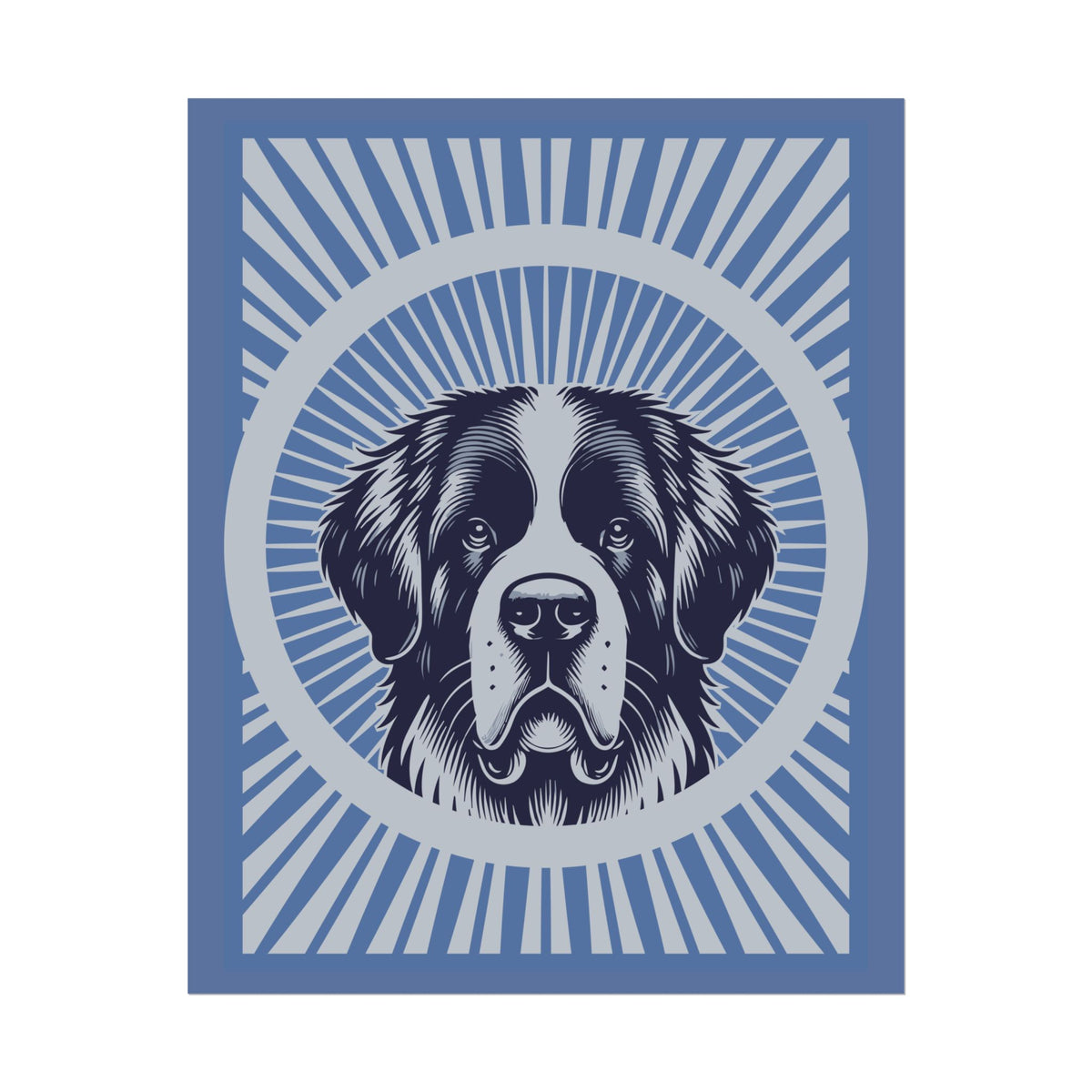 Saint Bernard Art Print — 16" x 20" (Vertical)