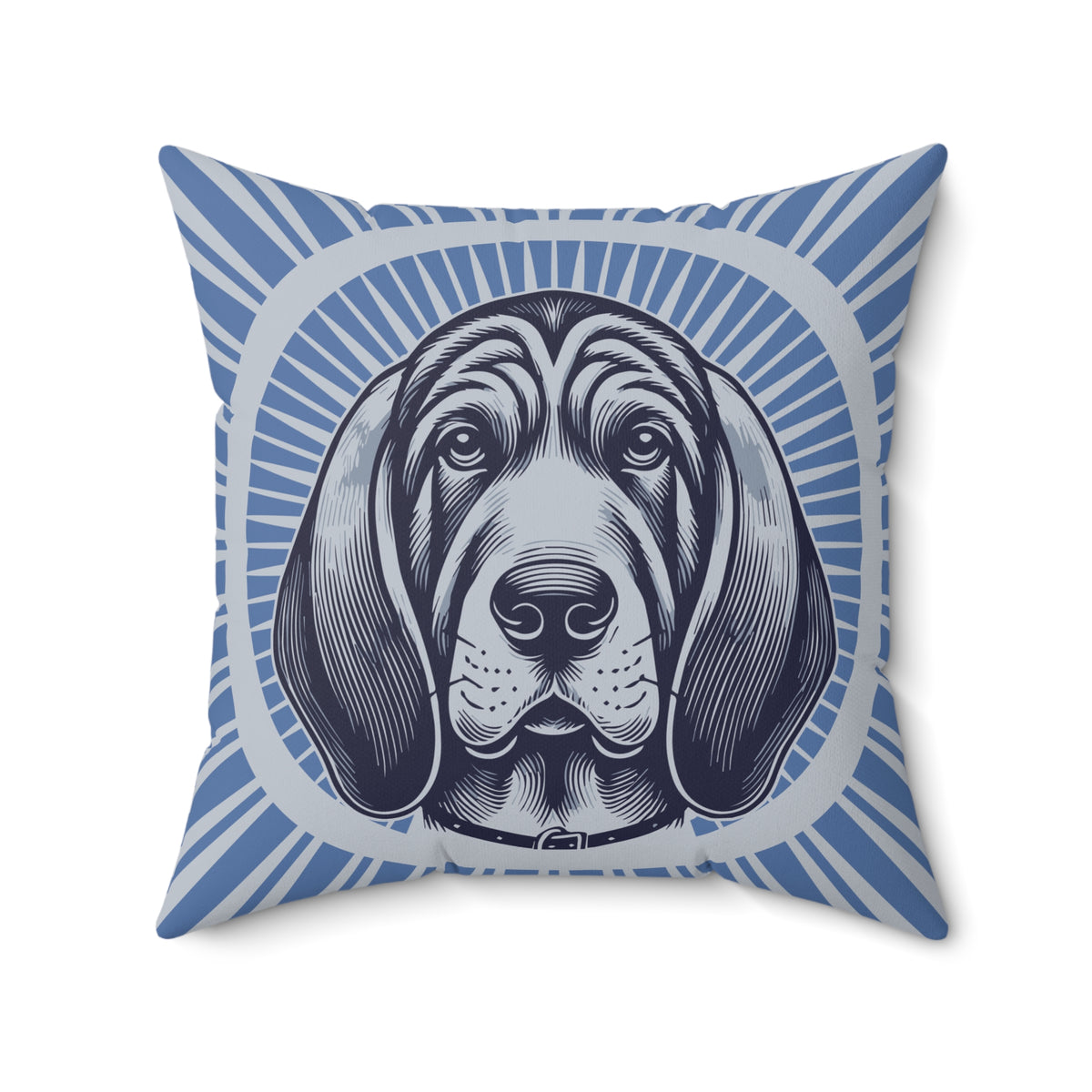 Bloodhound Pillow — 20" × 20"