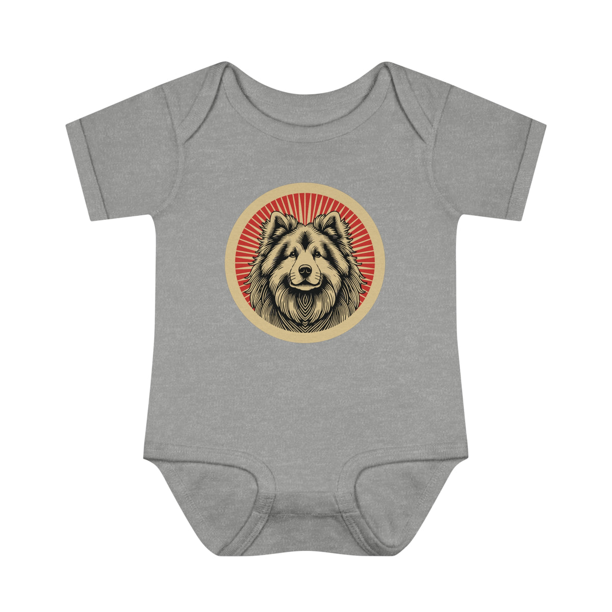 Eurasier Baby Bodysuit — Heather