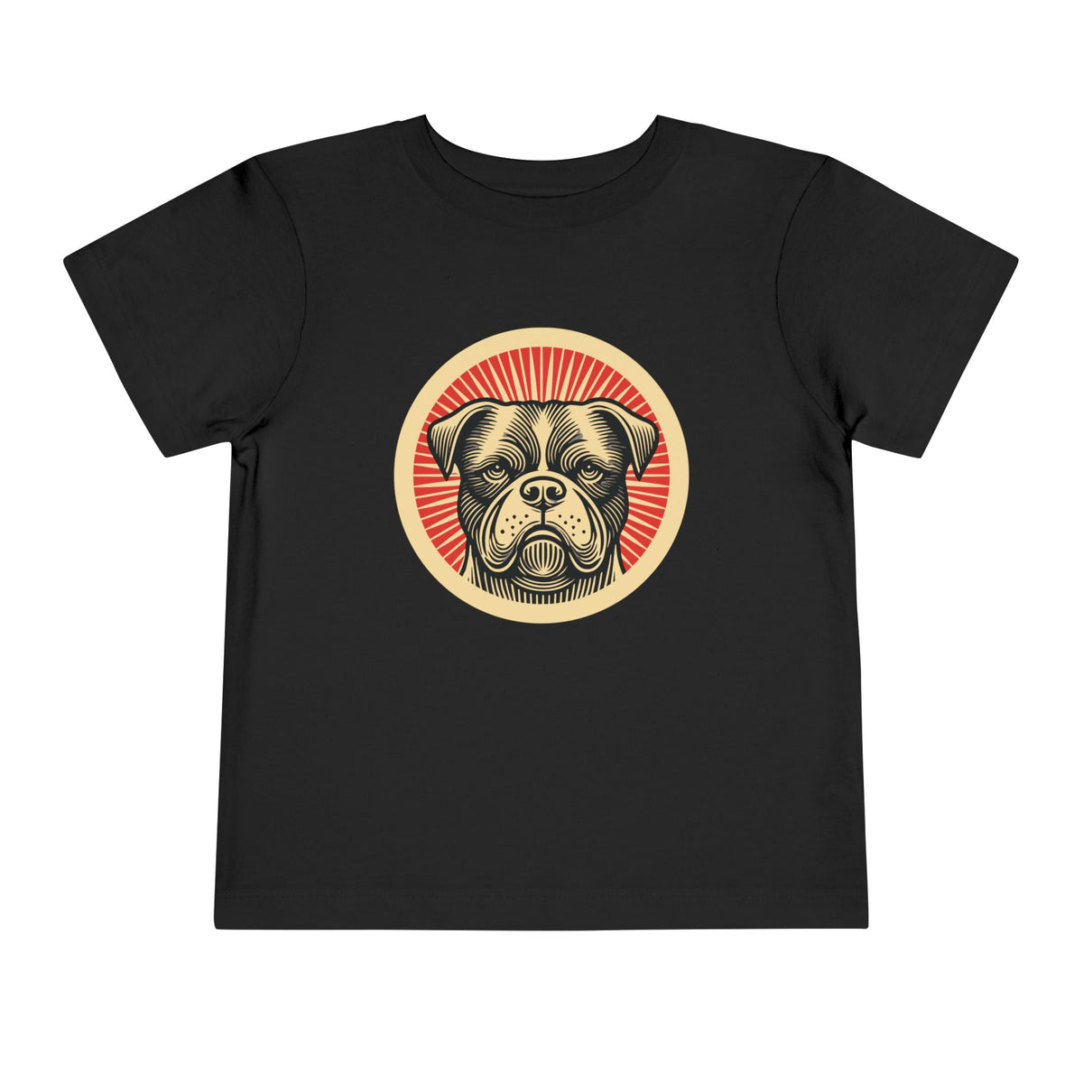 American Bulldog Toddler Tee — Black