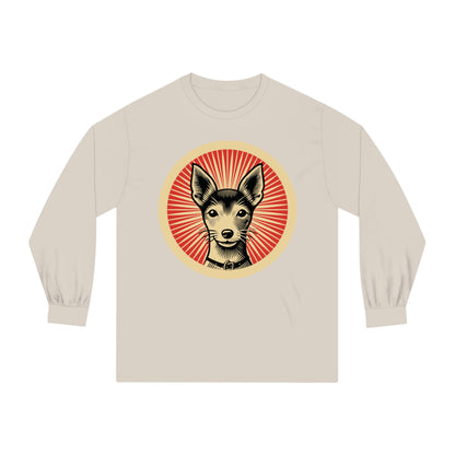 Toy Fox Terrier Long Sleeve Tee for Adults