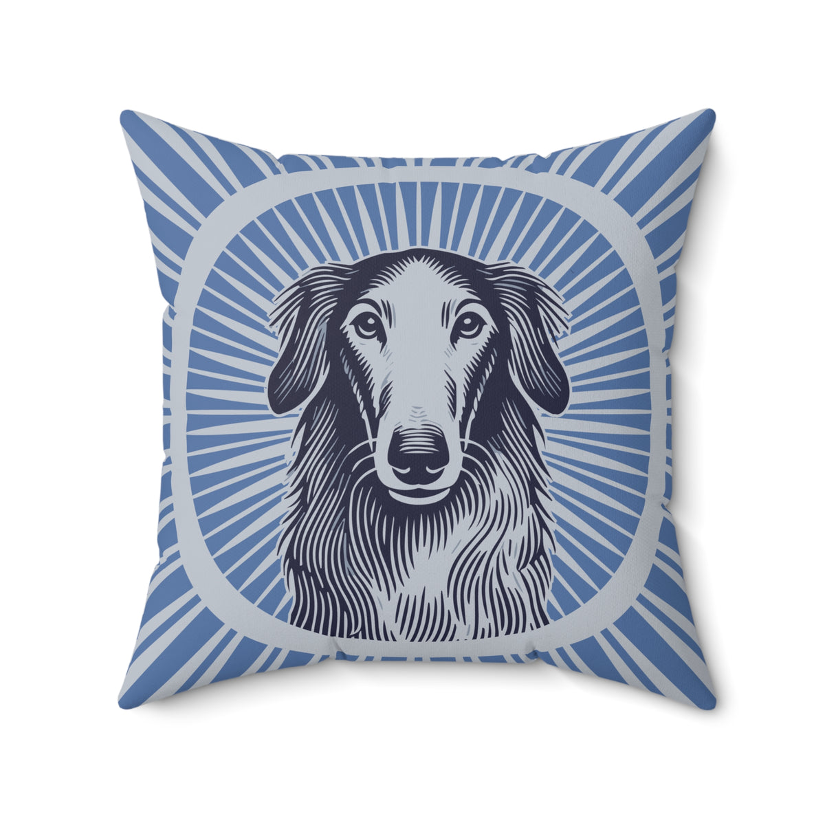Borzoi Pillow — 20" × 20"