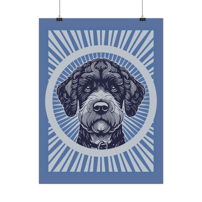 Boxerdoodle Art Print