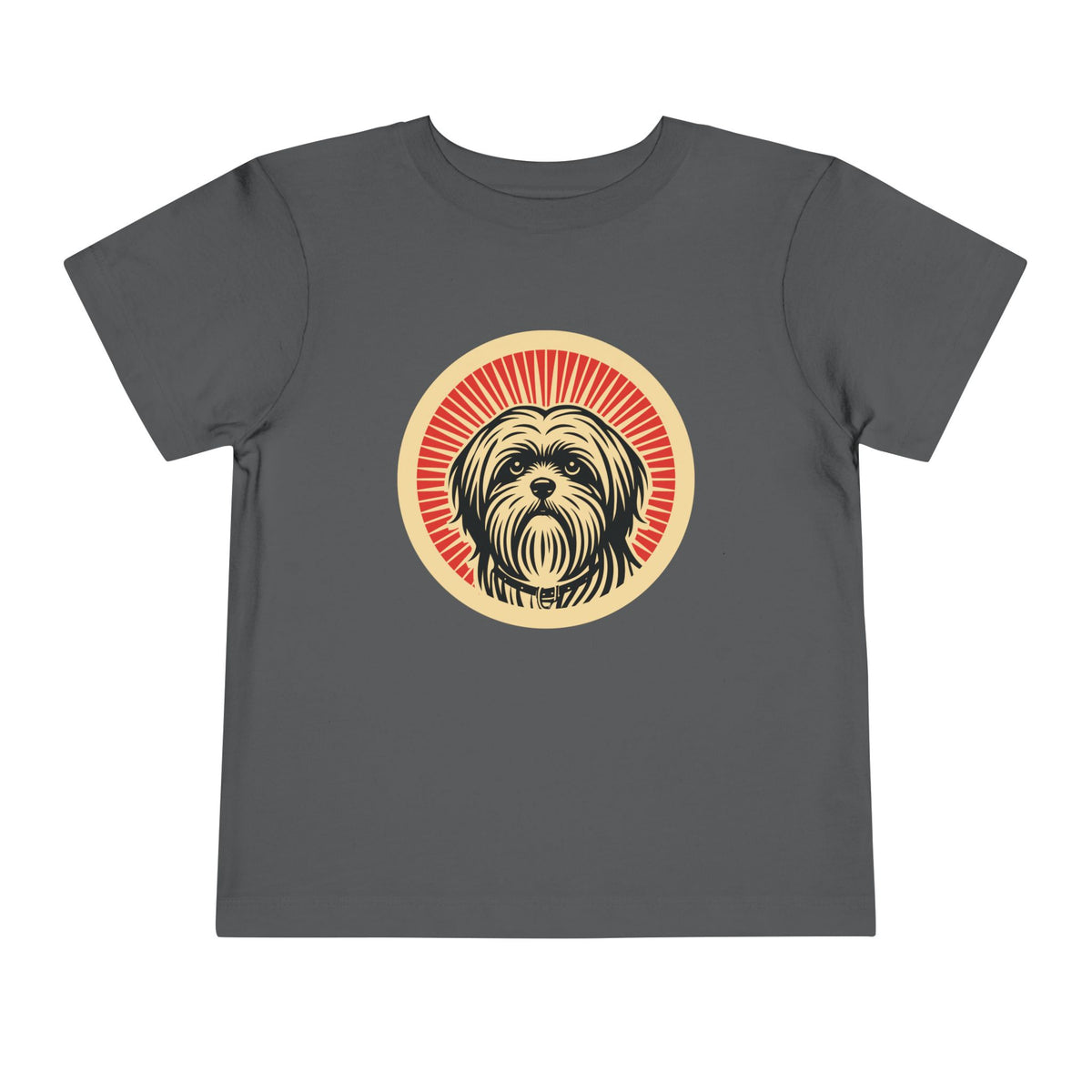 Lhasa Apso Toddler Tee — Asphalt