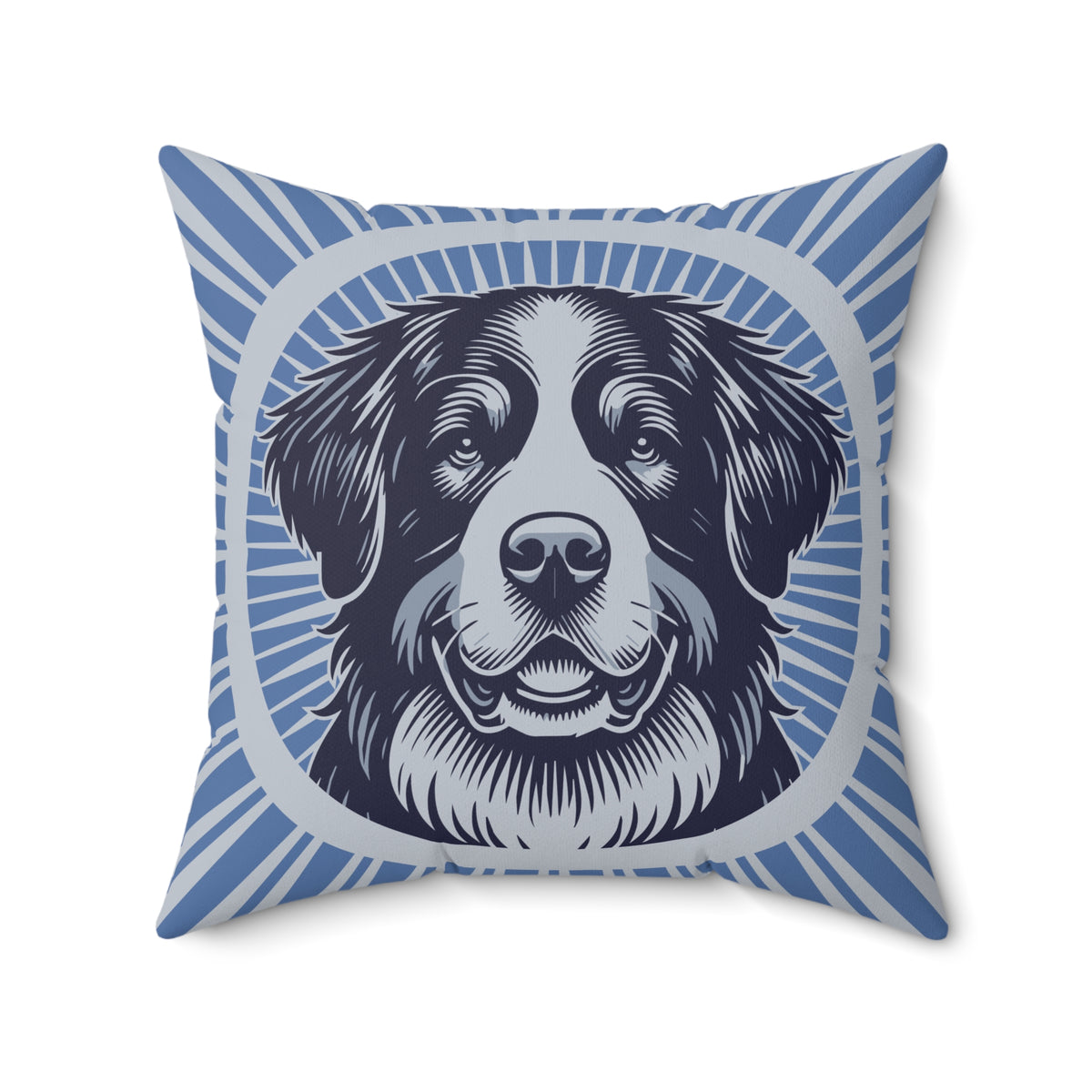 Bernese Mountain Dog Pillow — 20" × 20"