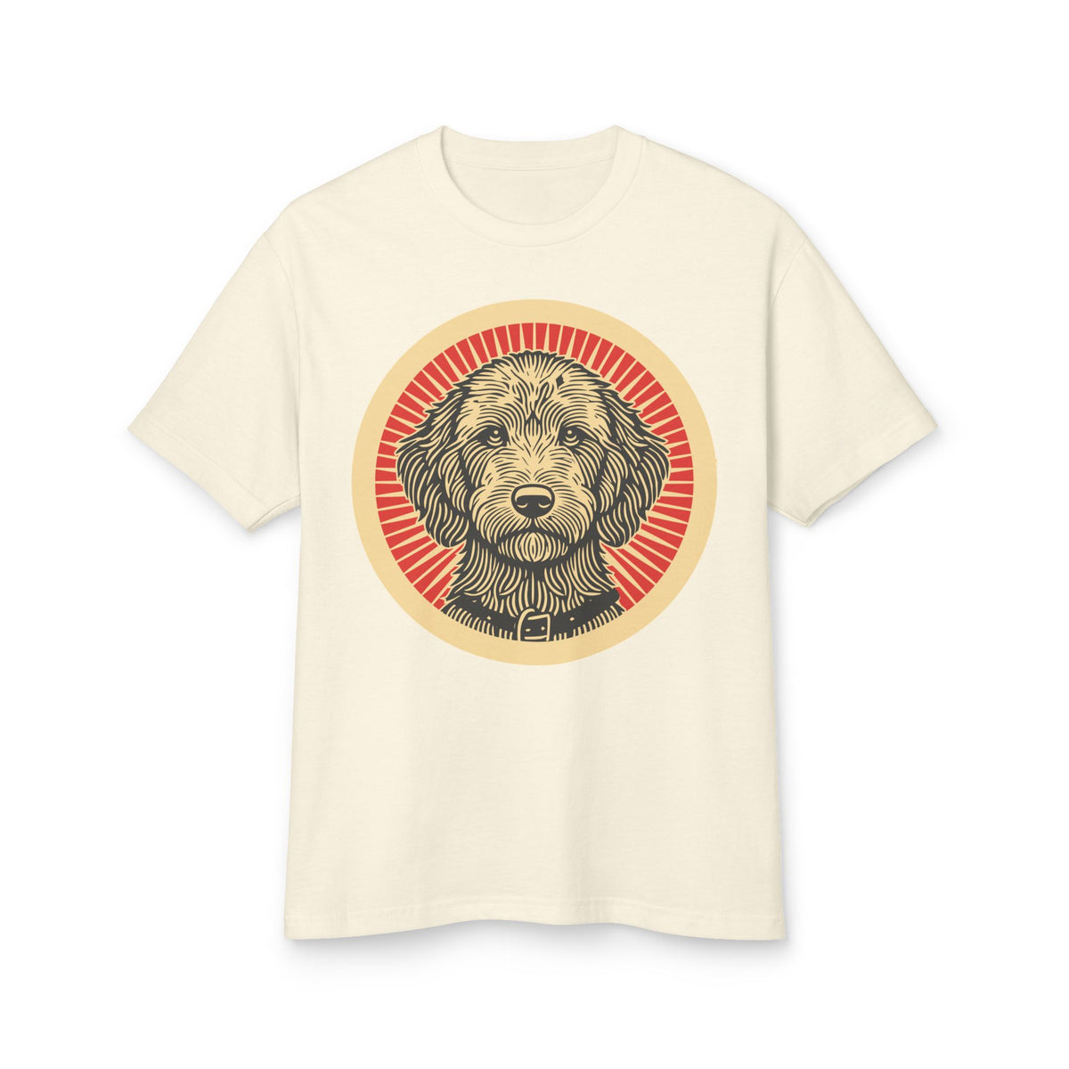 Labradoodle Heavyweight Tee — Faded Cream