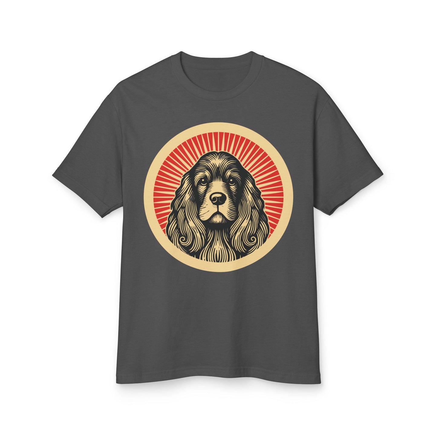 American Cocker Spaniel Heavyweight Cotton T-Shirt for Adults