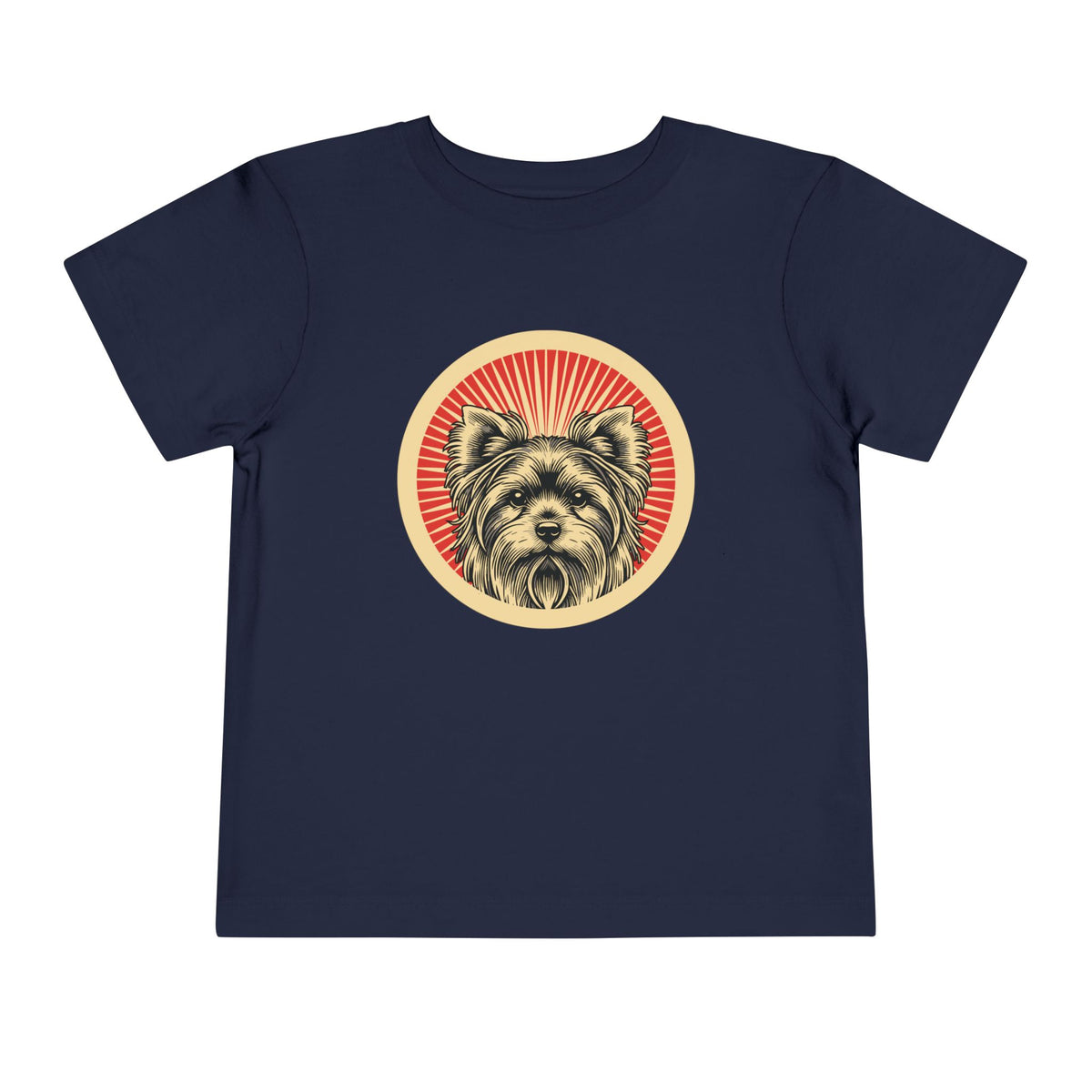 Yorkshire Terrier Toddler Tee — Navy