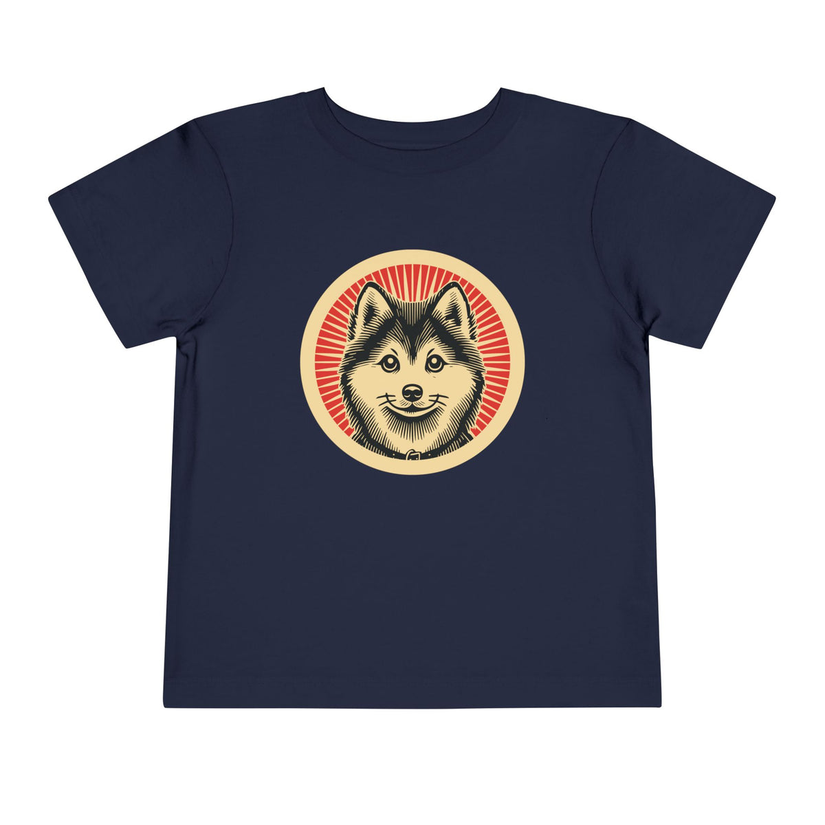 Pomsky Toddler Tee — Navy