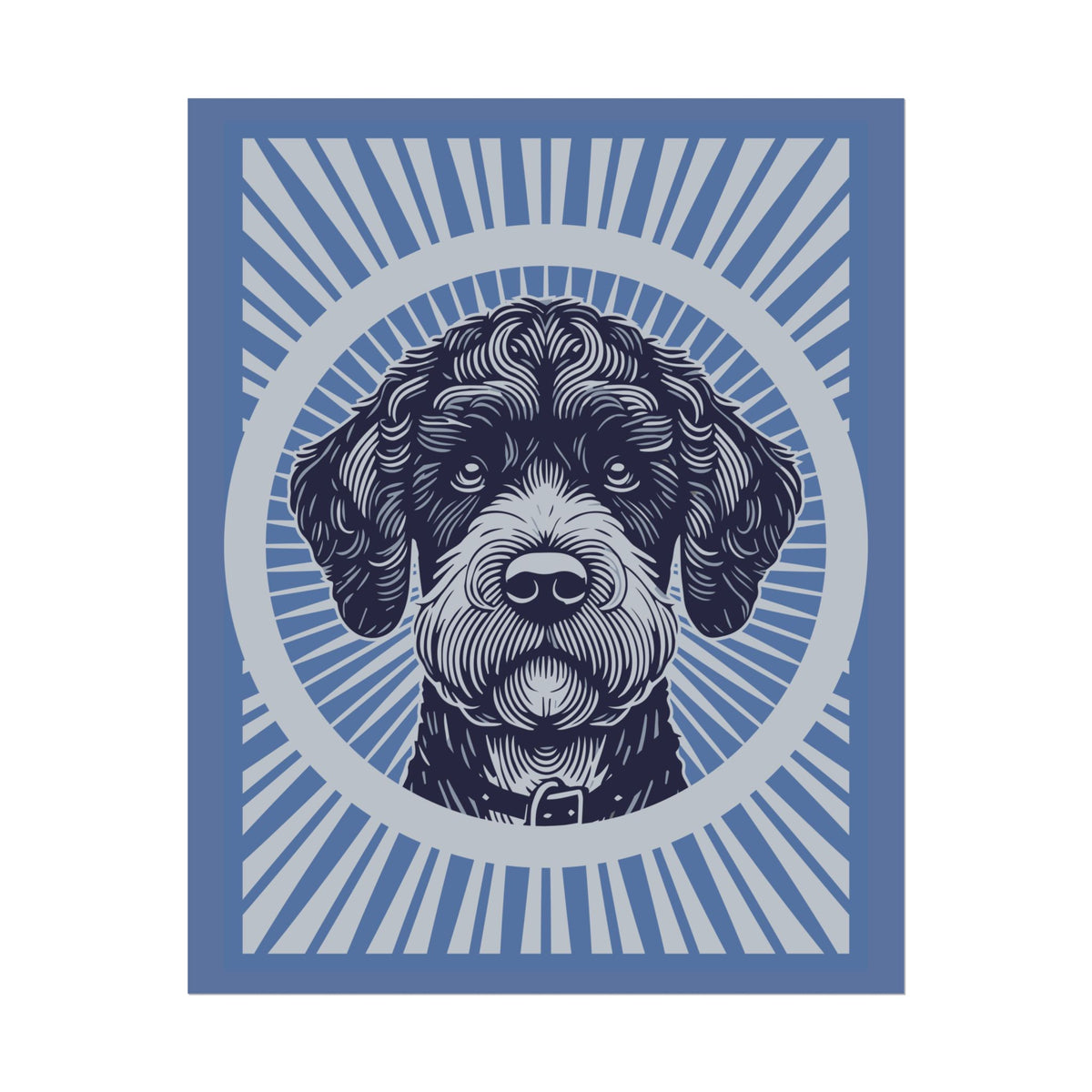 Boxerdoodle Art Print — 16" x 20" (Vertical)