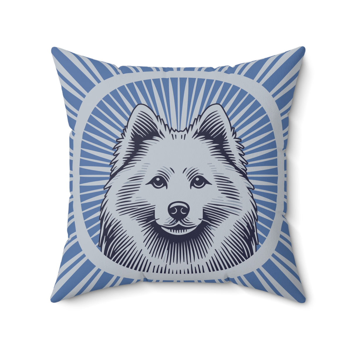 American Eskimo Dog Pillow — 20" × 20"