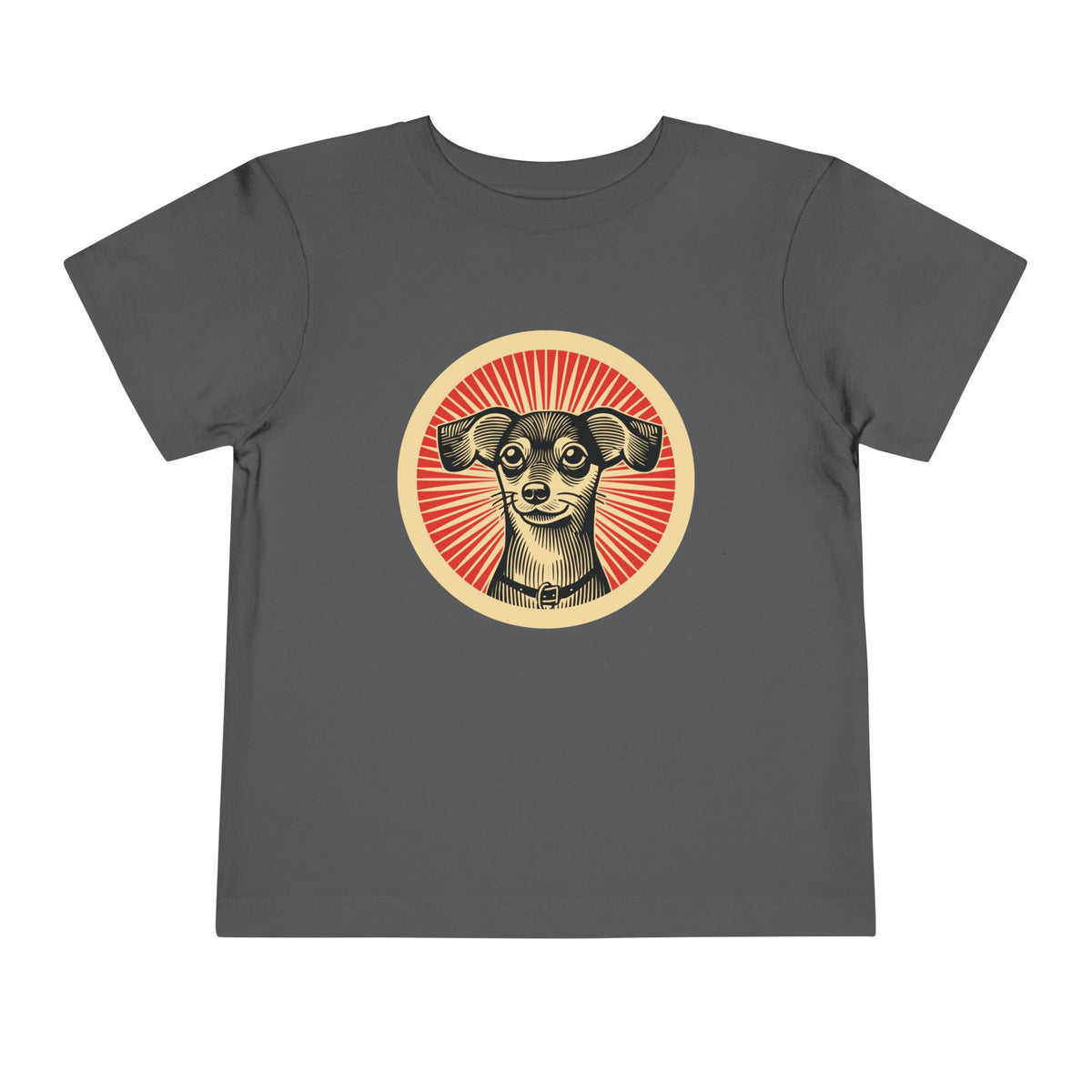Chiweenie Toddler Tee — Asphalt