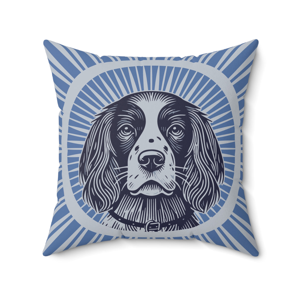 English Springer Spaniel Pillow — 20" × 20"