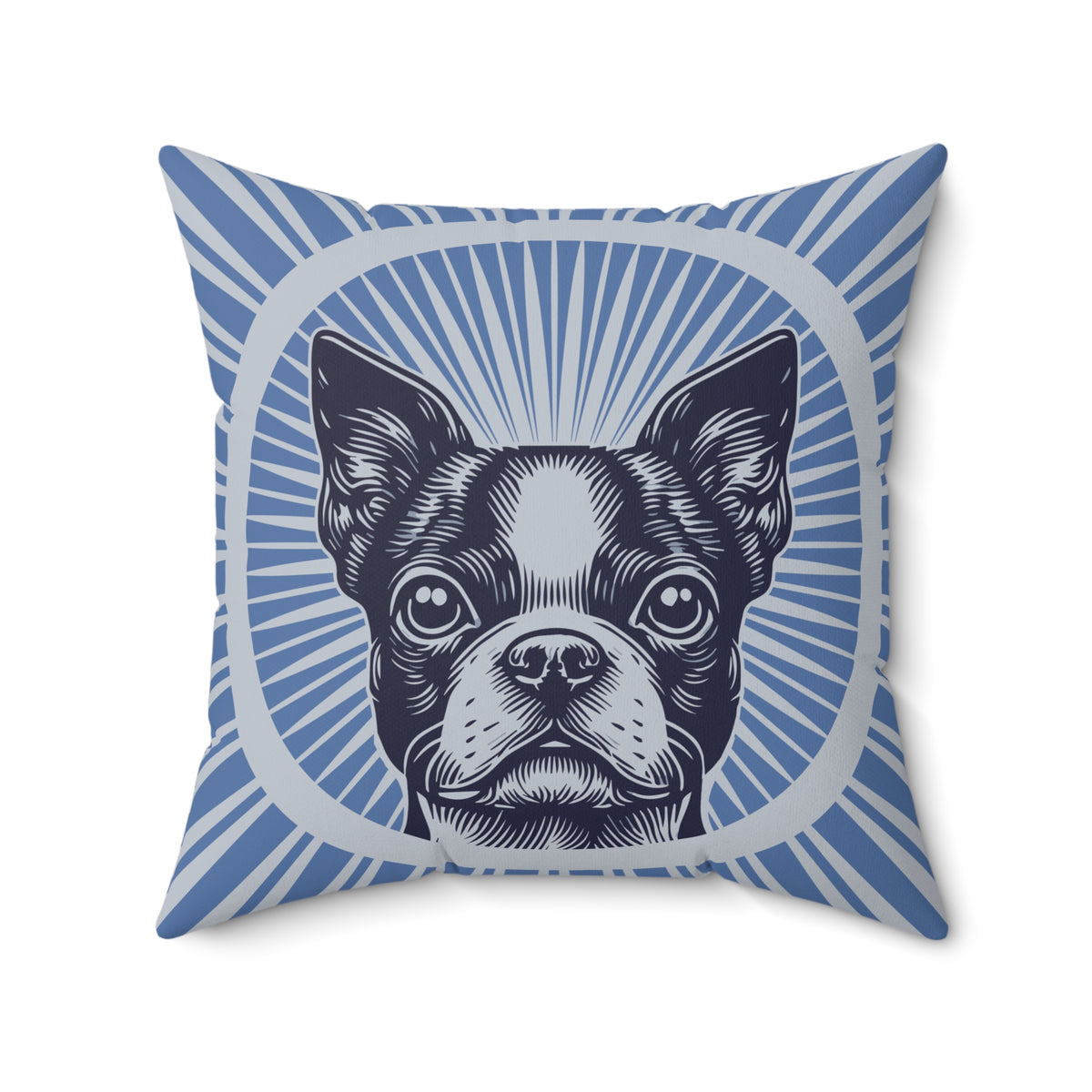 Boston Terrier Pillow — 20" × 20"