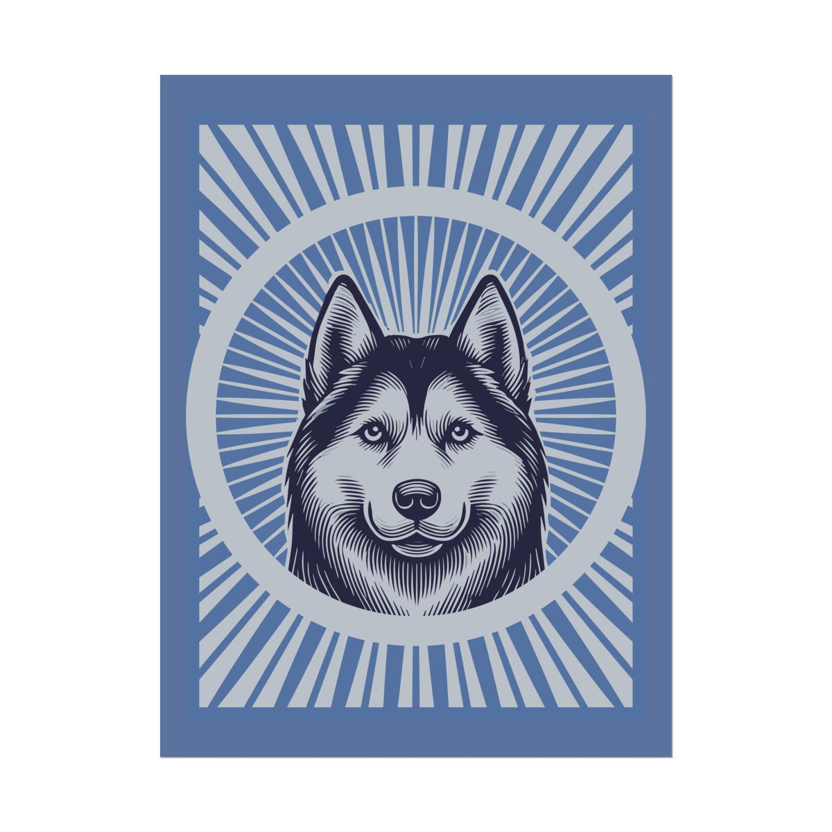 Siberian Husky Art Print — 18″ x 24″ (Vertical)