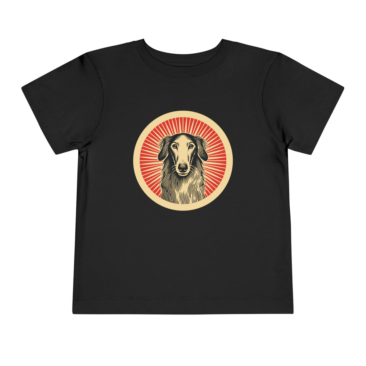 Borzoi Toddler Tee — Black