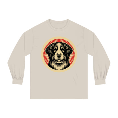Bernese Mountain Dog Long Sleeve Tee for Adults