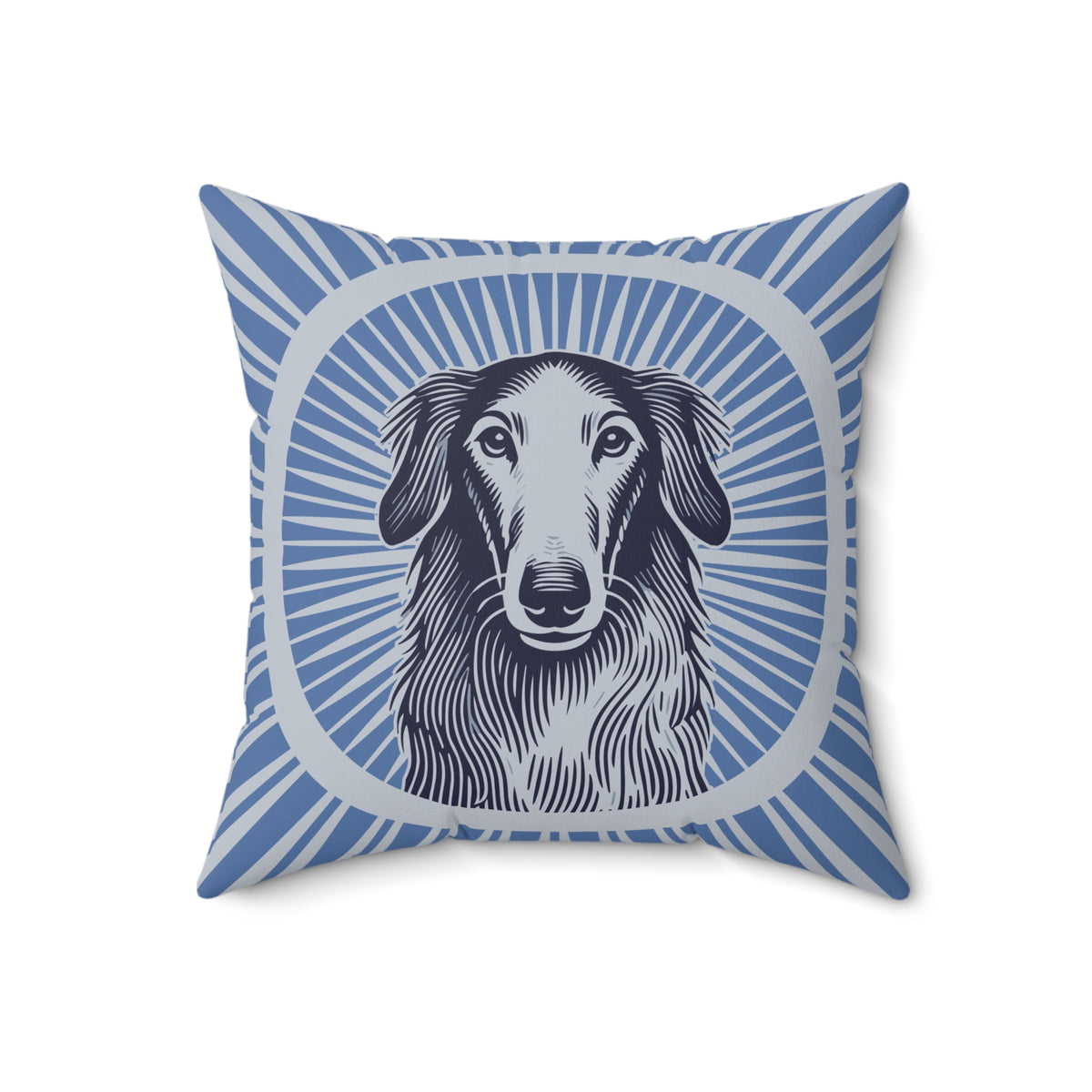Borzoi Pillow — 18" × 18"