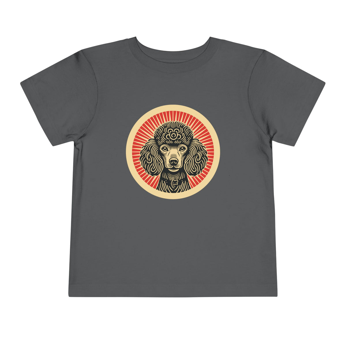 Poodle Toddler Tee — Asphalt